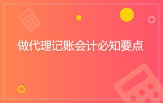 代理记账会计必知要点 专业、合规与高效